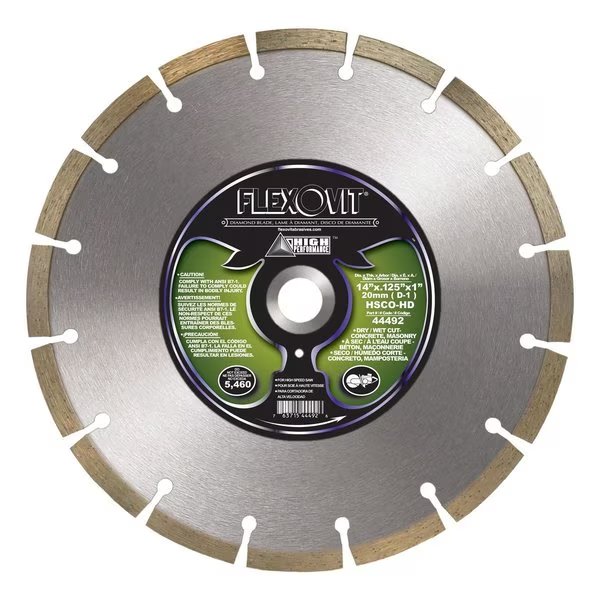 HIGH SPEED DIAMOND BLADE HIGH, Flexovit, Mfr#: 44492